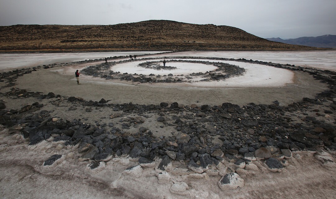 (Francisco Kjolseth  |  Tribune file photo) The Spiral Jetty earth works on the North edge of the Great Salt Lake created by artist Robert Smithson in 1970 is visible on Wednesday, Nov. 20, 2013.
