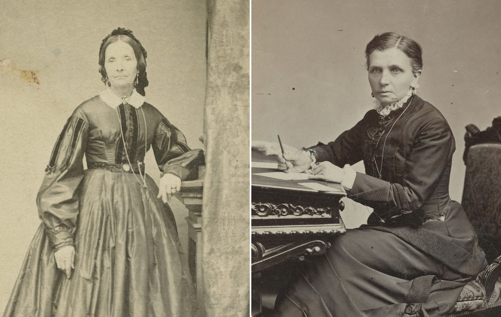 (The Church of Jesus Christ of Latter-day Saints) Historical photos of Eliza R. Snow, left, and Emmeline B. Wells. On Thursday, Oct. 27, 2022, the Church History Department announced the publication of the sermons and diaries of the two prominent Latter-day Saint women.
