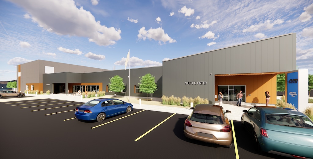 (Supplied | Cache Valley Transit District) The Cache Valley Transit District plans to have a new maintenance facility and office open by November 2024. The district held a groundbreaking for the building on Monday despite a funding shortfall for its construction.