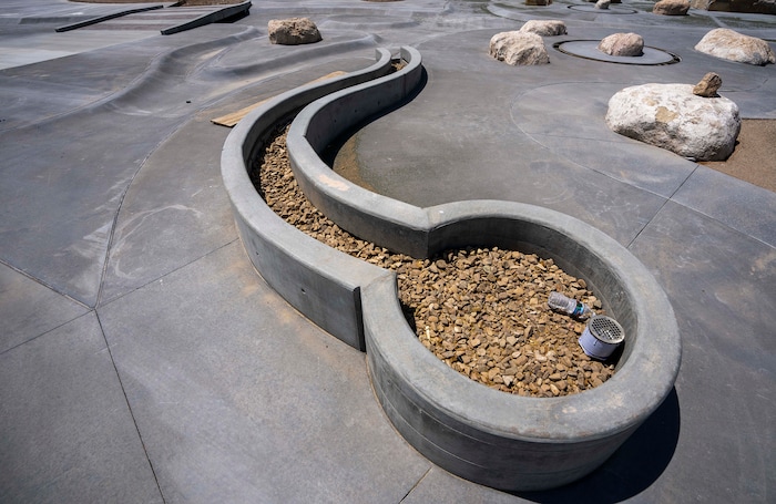 (Rick Egan | The Salt Lake Tribune) The playground at Magna Regional Park, photographed on June 17, 2021, is under construction, but the park has an estimated opening date in August.