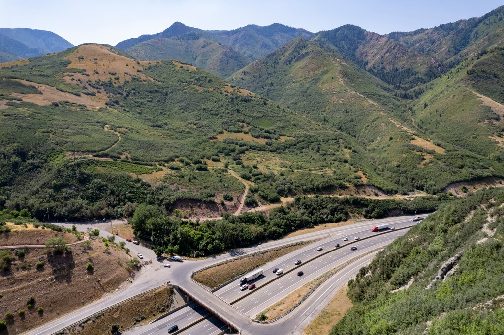 (Rick Egan | The Salt Lake Tribune)  Proposed mine in Parley's Canyon, Wednesday, July 17, 2024.