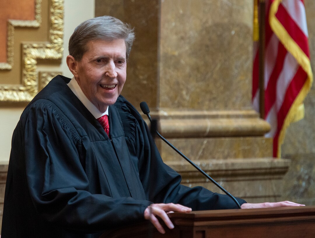 (Rick Egan  |  The Salt Lake Tribune)      Matthew B. Durrant, Chief Justice of the Utah Supreme Court and Chair of the Utah Judicial Council, gives his State of the Judiciary Address in the House of Representatives, Monday, Jan. 28, 2019.