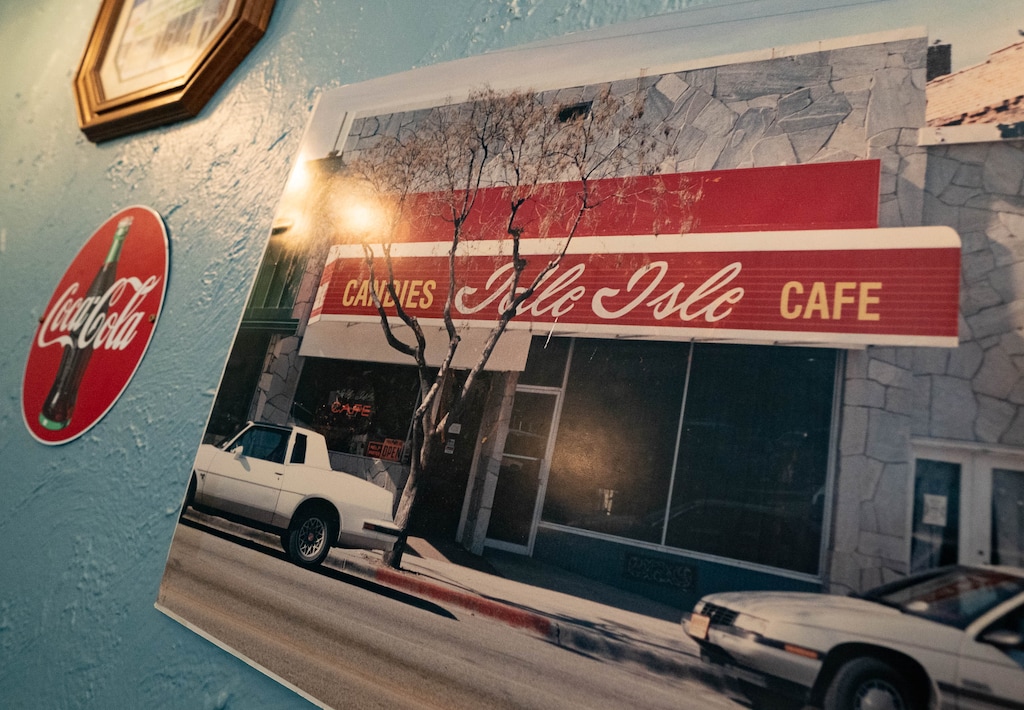 (Francisco Kjolseth | The Salt Lake Tribune) Idle Isle Cafe in Brigham City is turning 100 this month. The restaurant has been in its current location since May 1, 1921 — making it one of Utah's continuously operating restaurant. Over the years the front of the store has gone through numerous transformations and it is currently undergoing its latest renovation.