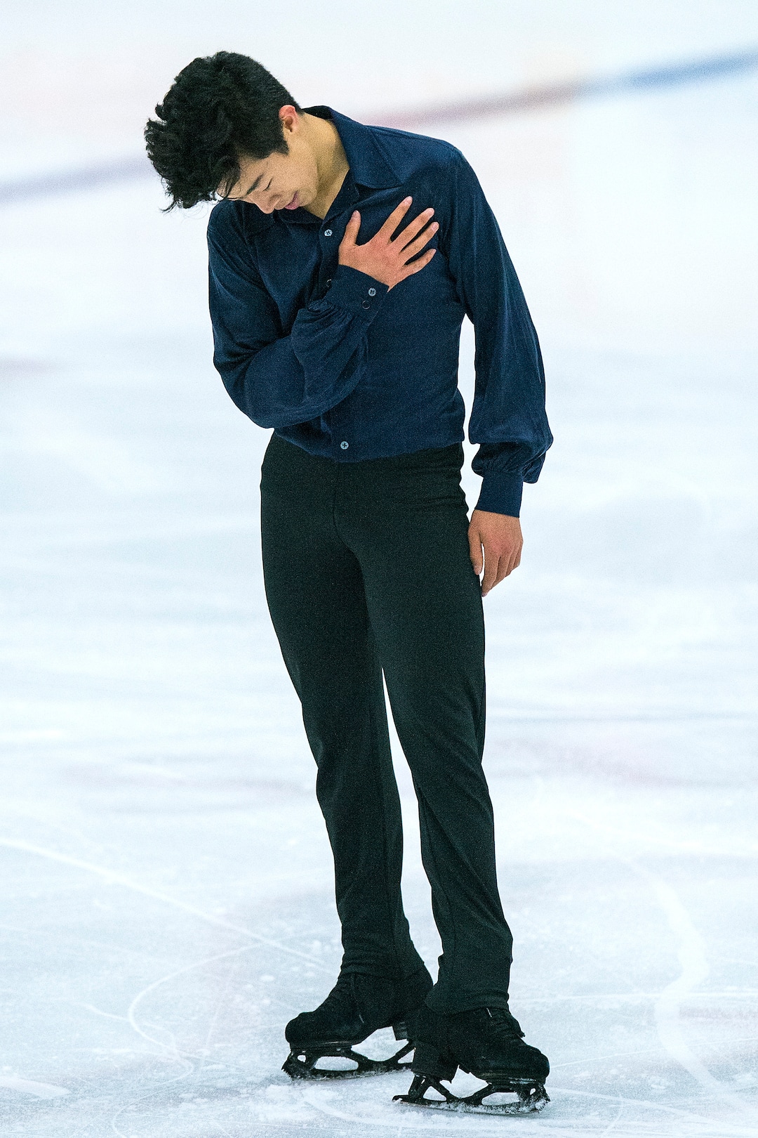 (Chris Detrick  |  The Salt Lake Tribune)   Nathan Chen competes in the Men's Free Skate during the U.S. International Figure Skating Classic at the Salt Lake City Sports Complex Friday, September 15, 2017. 