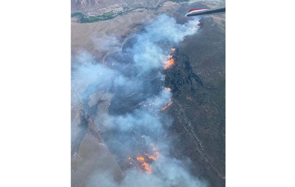 (Utah Fire Info) The Dalton Walsh Fire, located about 2.5 miles east of Virgin, Utah, has burned about 600 acres since igniting Thursday night.