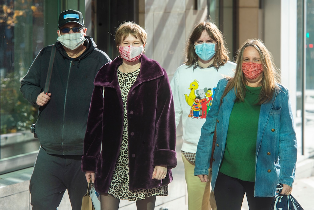 (Rick Egan | The Salt Lake Tribune file photo) Shoppers and commuters wear masks in downtown Salt Lake City on Wednesday, Dec. 2, 2020. With a more contagious coronavirus variant circulating in Utah, Gov. Spencer Cox is suggesting that Utahns upgrade their masks.