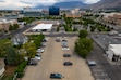 (Trent Nelson | The Salt Lake Tribune) A parking lot south of the Provo post office (visible at top center) on Thursday, Aug. 13, 2026.