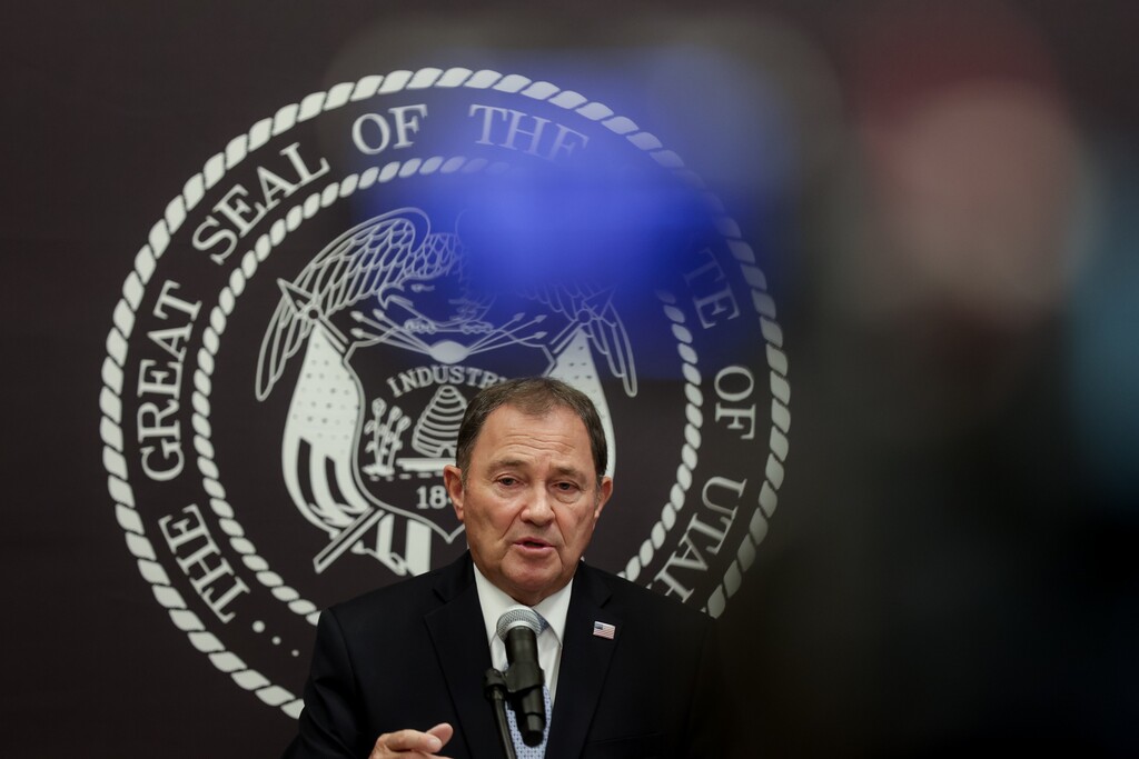 (Spenser Heaps | Deseret News, pool) Gov. Gary Herbert speaks at a COVID-19 briefing at the Capitol in Salt Lake City on Thursday, Oct. 1, 2020.