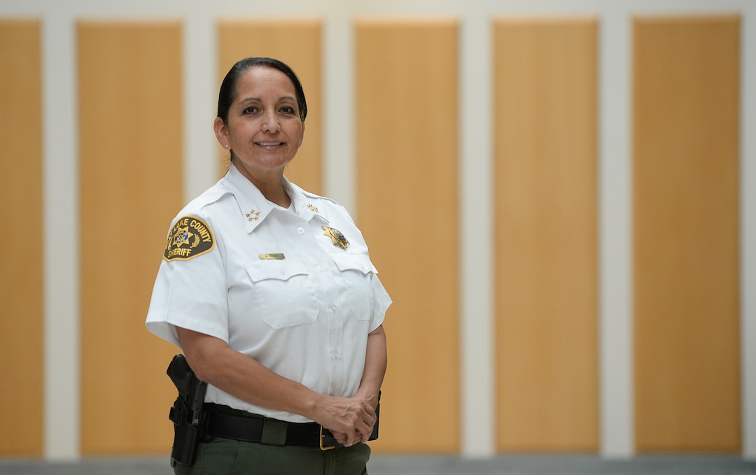 (Francisco Kjolseth  |  The Salt Lake Tribune)  Rosie Rivera is the first woman in Utah to serve as any county's sheriff after being sworn in on August 15, 2017. 
