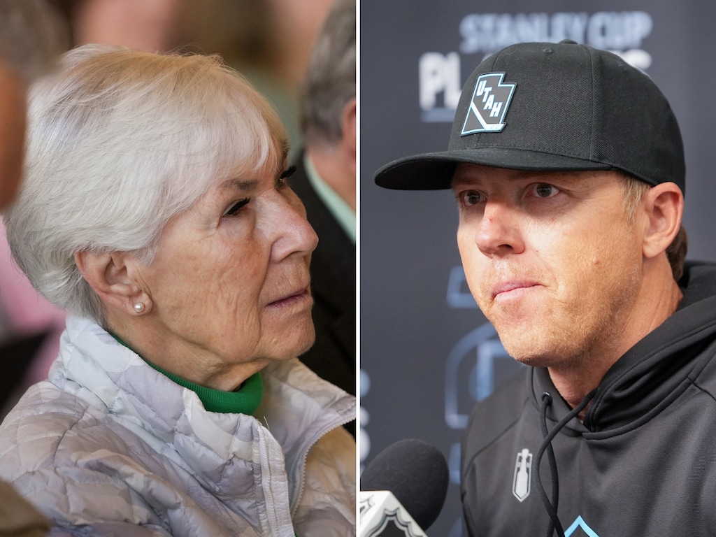 (Chris Samuels | The Salt Lake Tribune) Gail Miller, left, and Ryan Smith.
