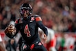 (Trent Nelson | The Salt Lake Tribune) Utah Utes quarterback Devon Dampier (4) as Utah hosts Houston, NCAA football at Rice-Eccles Stadium in Salt Lake City on Saturday, Oct. 24, 2026.