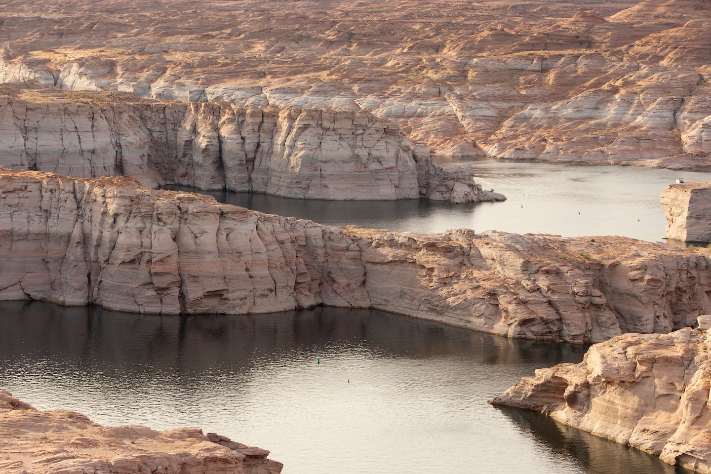 Lake Powell has been rising, because of heavy rain in southeast Utah