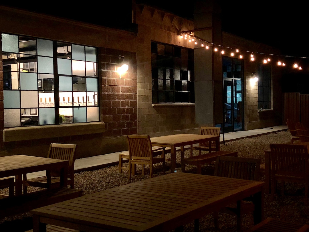 (Courtesy photo) The patio at T.F. Brewing, a German-style bar that opened recently in Salt Lake City.