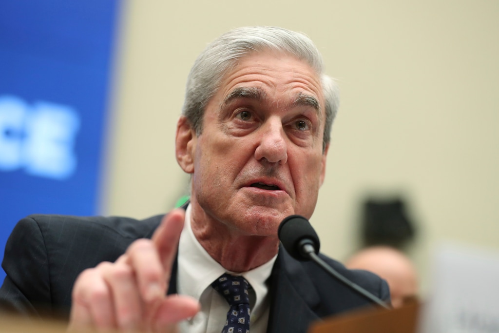 (Andrew Harnik | AP file photo) Former special counsel Robert Mueller testifies before the House Intelligence Committee hearing on his report on Russian election interference, on Capitol Hill, in Washington, Wednesday, July 24, 2019.