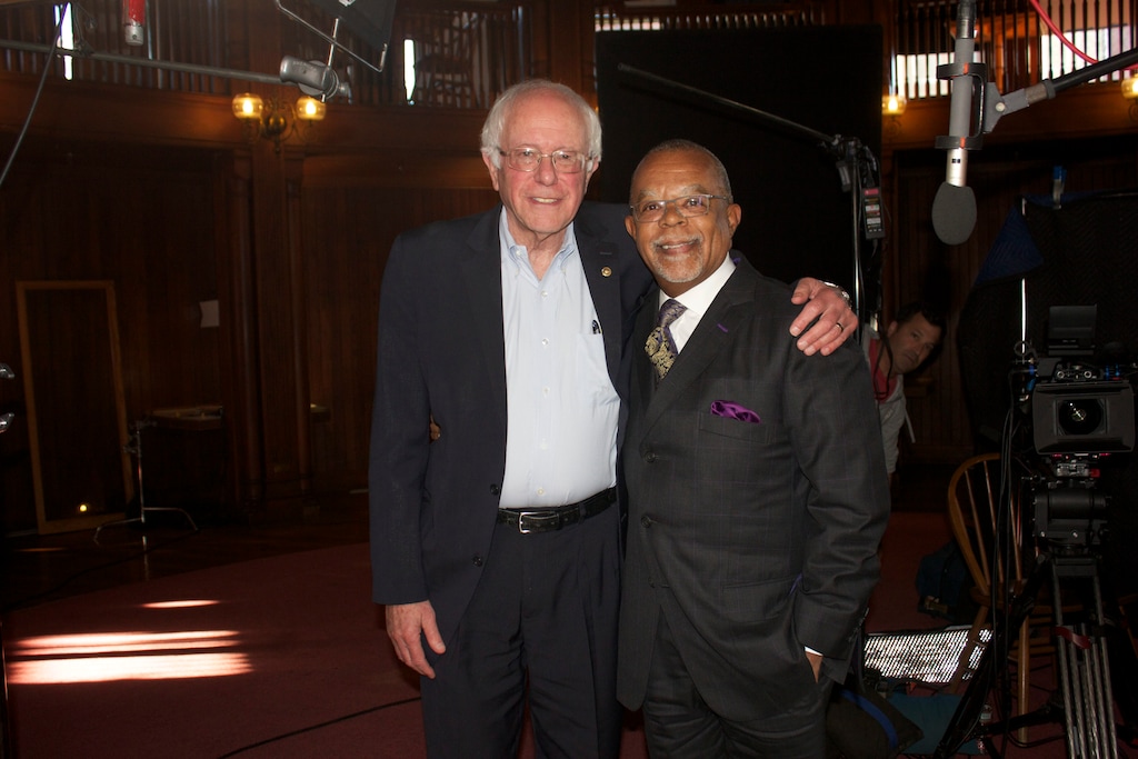 (Photo courtesy PBS) Sen. Bernie Sanders and Henry Louis Gates, Jr.