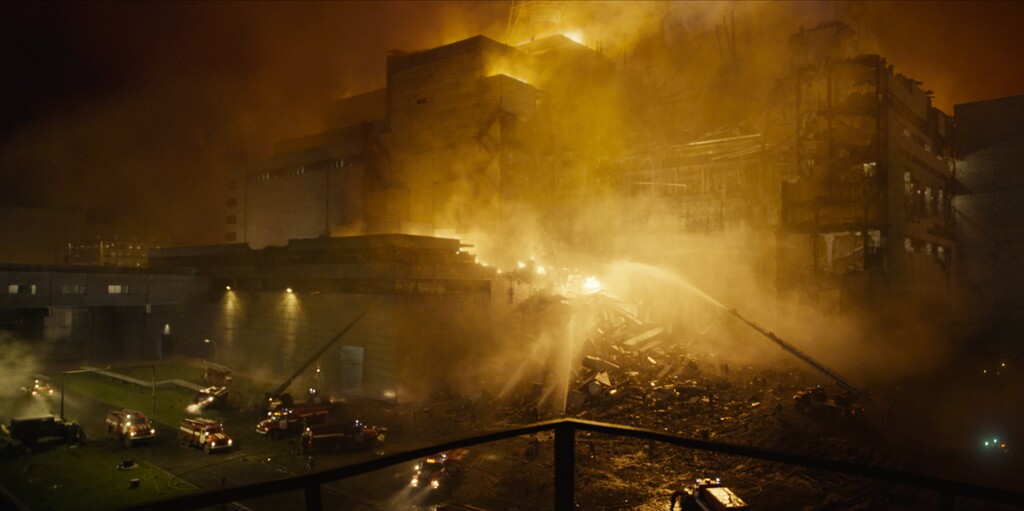 (Photo courtesy Liam Daniel/HBO) Stellan Skarsgård, Jared Harris and Emily Watson star in “Chernobyl.”