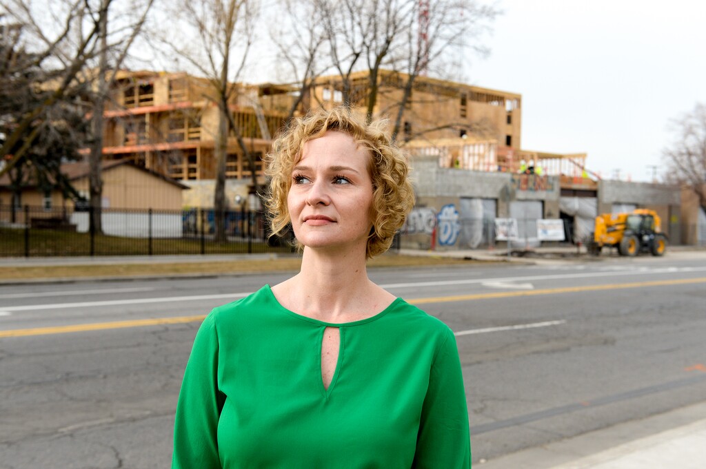 (Chris Samuels | The Salt Lake Tribune) Lacey Whyte poses for a photograph in Salt Lake City, Tuesday, Feb. 15, 2022.
