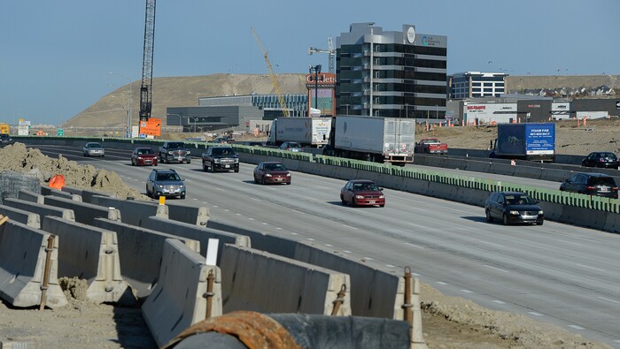 (Francisco Kjolseth  |  The Salt Lake Tribune)  UDOT completes the first stage of the new Triumph Blvd bridge in Lehi, opening East to West traffic on Thursday, Nov. 1, 2018, as part of the I-15 Technology Corridor Project.