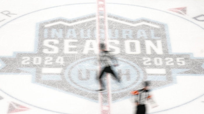 (Bethany Baker | The Salt Lake Tribune) Utah Hockey Club faces the Colorado Avalanche at the Delta Center in Salt Lake City on Thursday, Oct. 24, 2024.