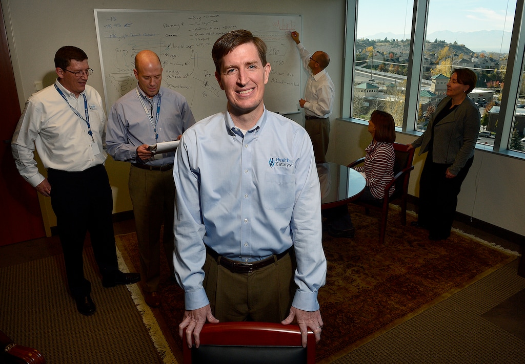 (Scott Sommerdorf  |  The Salt Lake Tribune) Health Catalyst CEO Dan Burton, shown in 2014, pulled a threepeat in 2022, again winning Top Workplaces honors for his leadership of Health Catalyst.