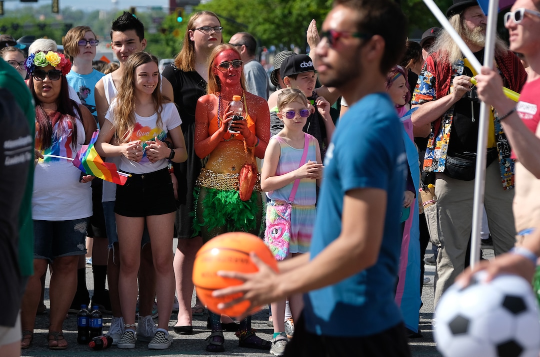 (Francisco Kjolseth  |  The Salt Lake Tribune)  Thousands participate in the Utah Pride Parade in Salt Lake City on Sunday June 2, 2019.