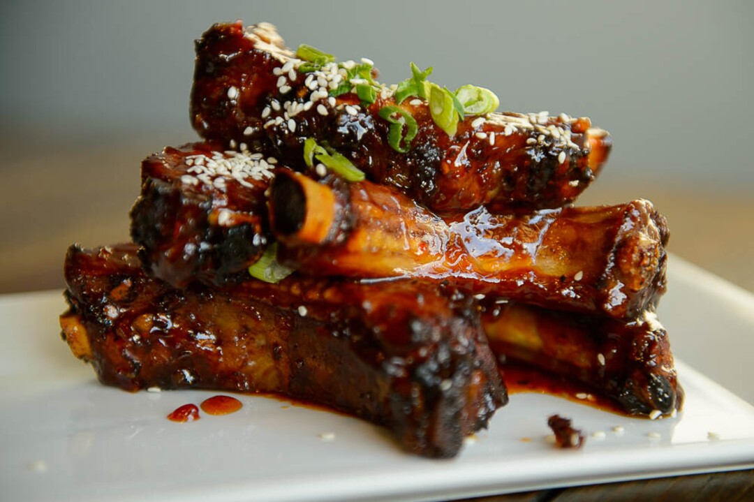 (Trent Nelson | The Salt Lake Tribune)  Spicy Asian Ribs at Sonoma Grill & Wine Bar, a new restaurant inside the Peery Hotel in Salt Lake City on Monday March 18, 2019.