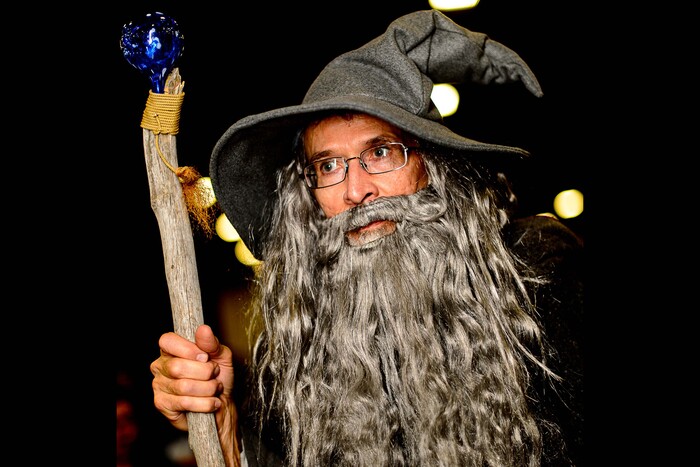 (Trent Nelson | The Salt Lake Tribune)  Faces of cosplayers and normals as the crowds stream into Salt Lake Comic Con, Thursday September 21, 2017.