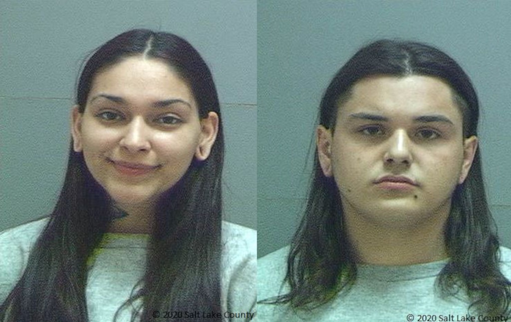 (Photos courtesy of the Salt Lake County Sheriff's Office) Sarah Elaine Lobato and Jayton Trevor Merrill have been charged with aggravated murder and aggravated robbery.