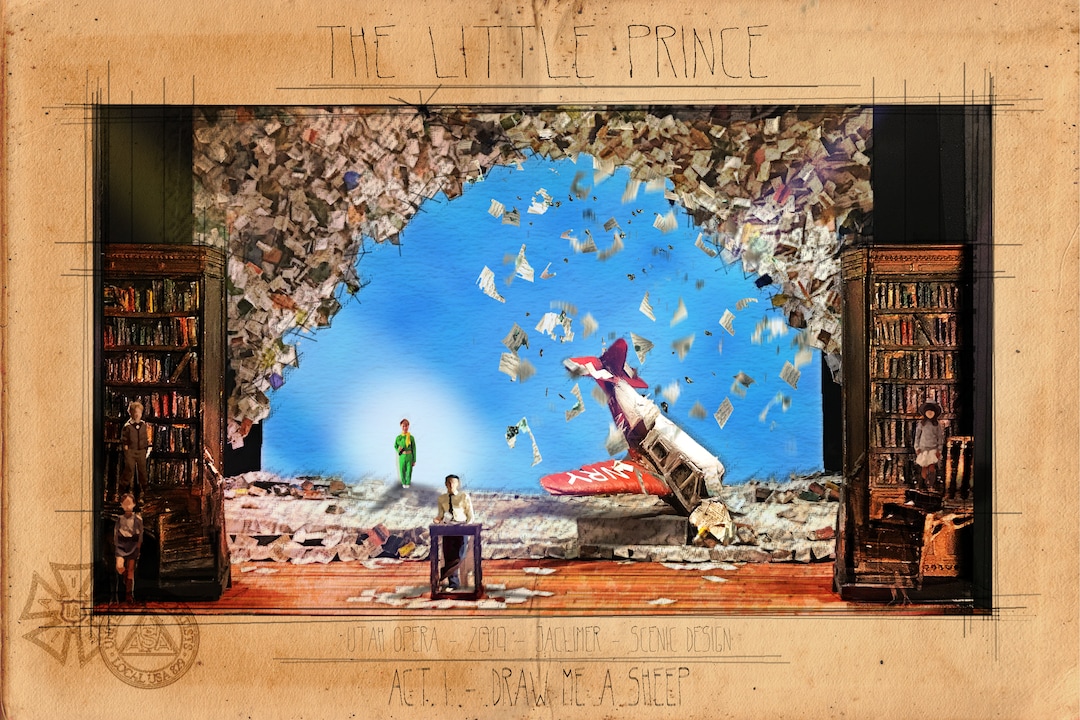 (Courtesy of Utah Opera) A rendering of Jacob Climer's set design for Utah Opera's production of "The Little Prince."