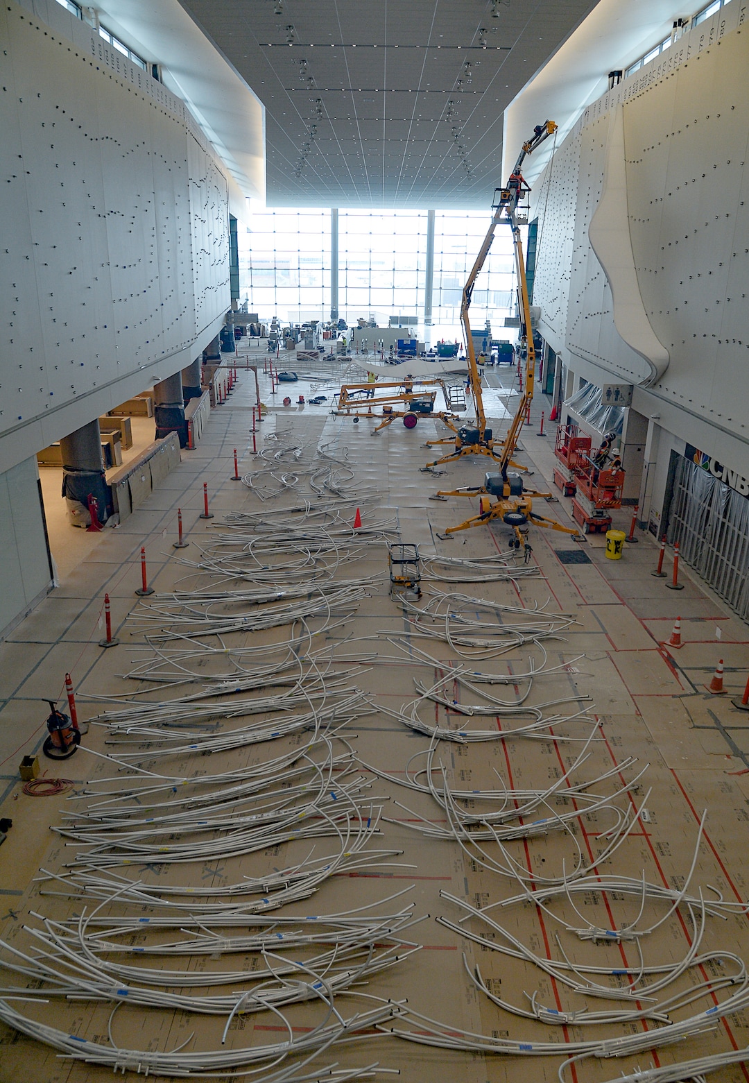 (Francisco Kjolseth  |  The Salt Lake Tribune) Crews continue their work in the first phase of construction of the Salt Lake City International Airport on Wednesday, May 20, 2020.
