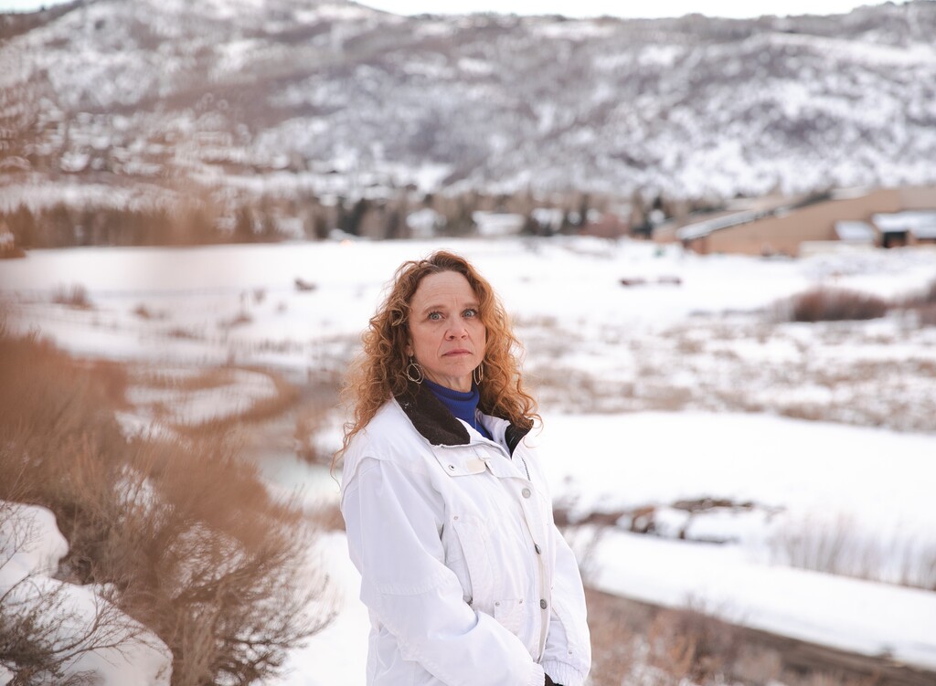 (Rachel Rydalch | The Salt Lake Tribune) Kathy Moore is pictured in Park City on Wednesday, Jan. 26, 2022. She has signed a settlement with Park City School District in a lawsuit she filed.