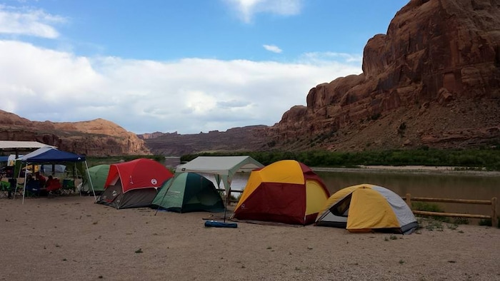 | Courtesy Tom Schilling
Gold Bar group campground near Moab, seen here in May 2015, sits beside the Colorado River and the trailhead to Corona Arch.