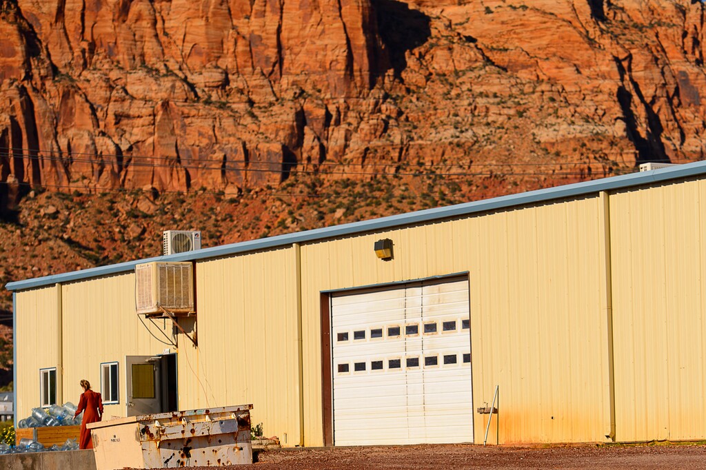 Trent Nelson  |  The Salt Lake Tribune 
Industrial building on Lot 8, Hildale, Wednesday, Sept. 14, 2016.