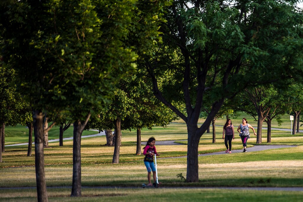 Chris Detrick | The Salt Lake Tribune
People enjoy Valley Regional Park Thursday July 2, 2015. Valley Regional Park is being named after Gary Swensen, a longtime County Parks and Recreation boss who developed this facility and many other parks in the county.