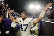 (LM Otero | AP Photo) BYU quarterback Bear Bachmeier (47) comes off the field after an NCAA college football game against TCU, Saturday, Oct. 3, 2026, in Fort Worth, Texas.