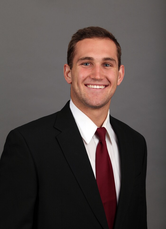 (Photo courtesy University of Utah)  Chase Hansen, University of Utah football, April 27, 2015.