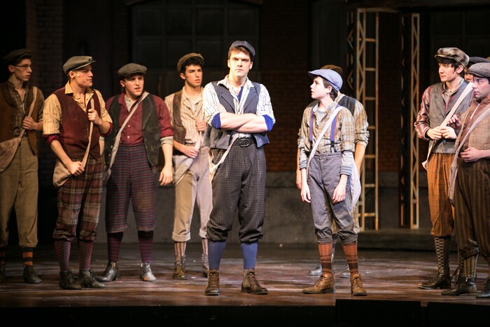 (Courtesy Pioneer Theatre Company) The cast of Pioneer Theatre Company's production of "Newsies," running Dec. 1-20 in Salt Lake City.