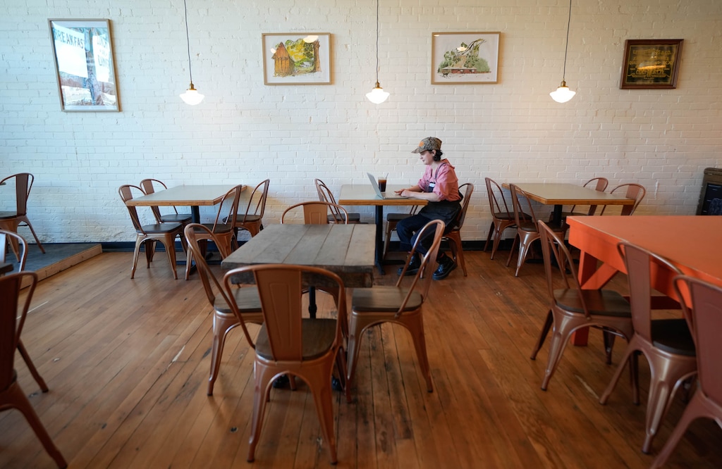 (Francisco Kjolseth | The Salt Lake Tribune) Old Cuss Cafe, a new vegetarian restaurant on Pierpont Avenue in Salt Lake City, is pictured on Friday, Feb. 13, 2026.