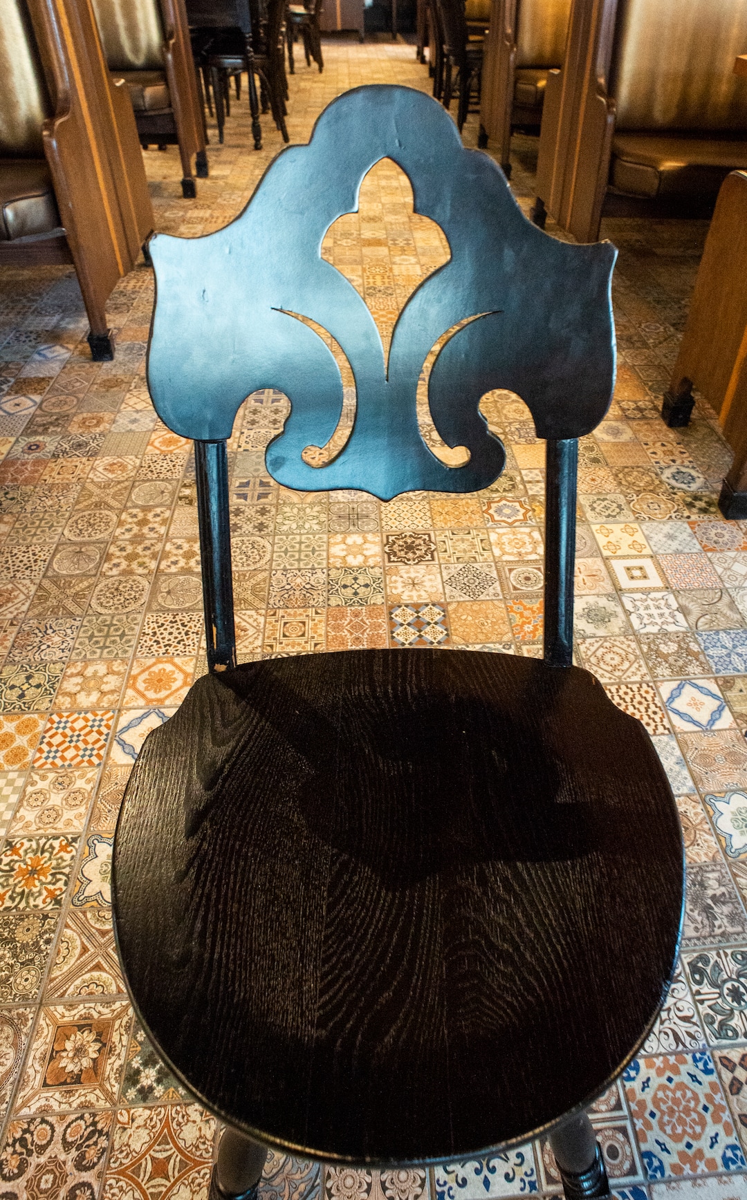 (Rick Egan  |  The Salt Lake Tribune)  Tru Religion Pancake & Steakhouse, which opened recently in Orem, features antique furniture from Salt Lake's Lambs Restaurant. Friday, Dec. 28, 2018.