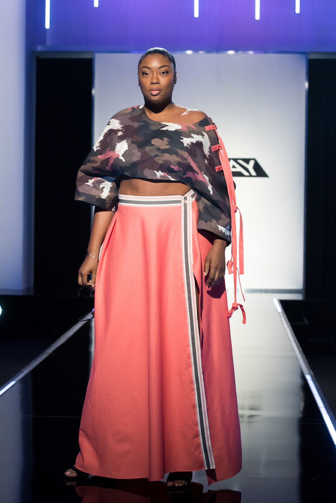 (Photo courtesy of Barbara Nitke/Lifetime) Brandon Kee’s final design for the first challenge of “Project Runway's” Season 16. He got one of the high scores in this challenge.
