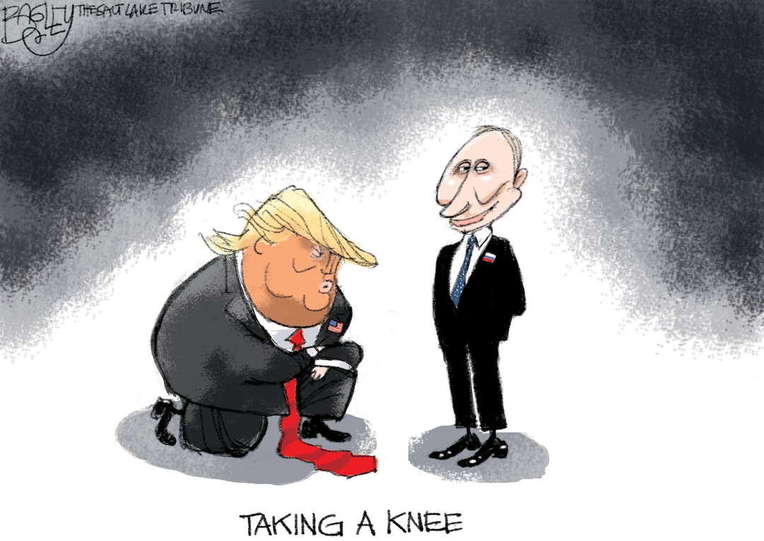 This Pat Bagley cartoon appears in The Salt Lake Tribune on Tuesday, July 17, 2018.