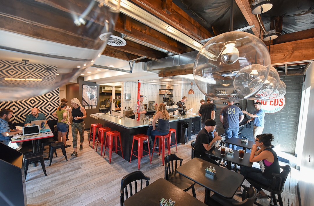 (Francisco Kjolseth  |  The Salt Lake Tribune)  Publik Ed's, the fourth store for the Salt Lake City Publik Coffee Roasters, opened  last week near the University of Utah.