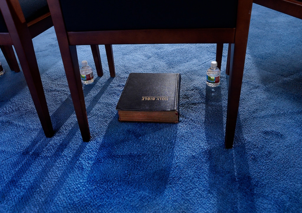 (Tribune file photo) The Bible pictured at the Utah Capitol on Wednesday, January 4, 2017. A review committee in Davis School District determined the religious text should be banned in elementary and middle school libraries. On Monday, June 12, 2023, Utah lawmakers railed the district for that decision.