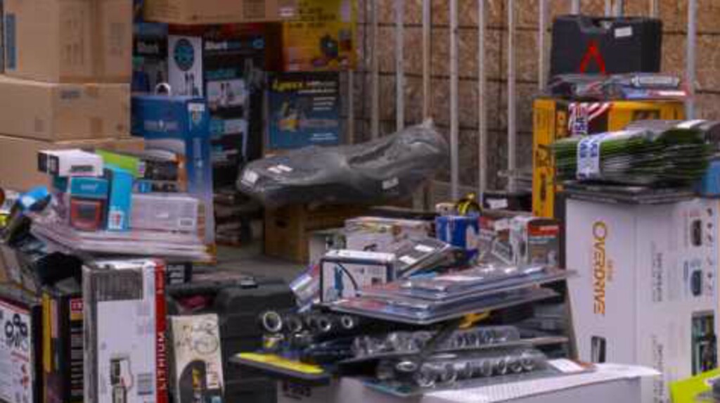 (Courtesy of FOX 13 photojournalist Doug Eldredge) The Utah Attorney General and several police agencies executed seven search warrants on pawnshops owned by the polygamous Kingston Clan on Tuesday, June 19, 2018. No one was arrested, but the items seized filled four storage units.