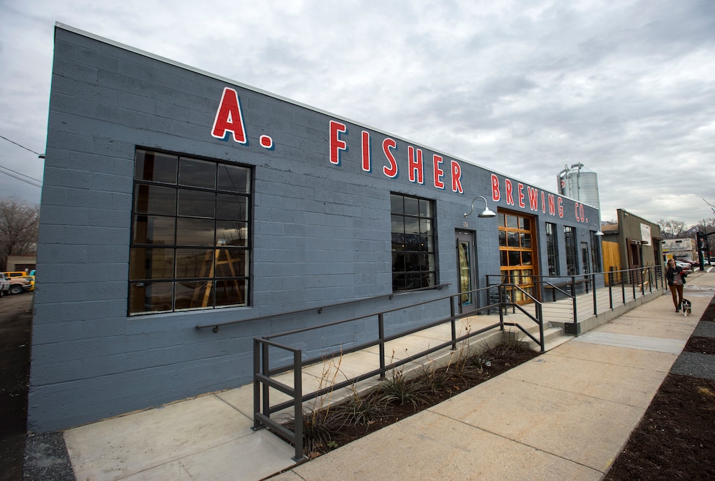 (Steve Griffin  |  The Salt Lake Tribune) Fisher Brewing Company is one of the many places offering Pie and Beer Day specials on Friday.