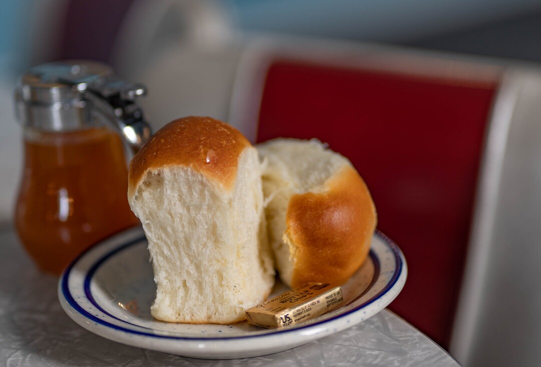 (Francisco Kjolseth | The Salt Lake Tribune) Fresh baked rolls at Idle Isle Cafe in Brigham City, Friday May 14, 2021.