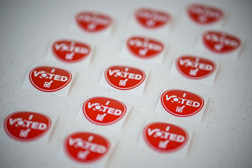 (Trent Nelson  |  The Salt Lake Tribune) Citizens vote at Riverton City Hall on Tuesday, June 25, 2024.