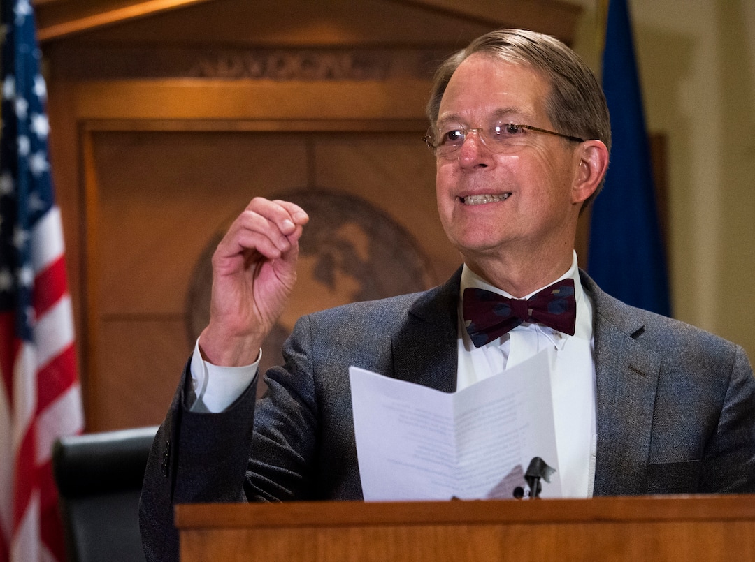 (Rick Egan | The Salt Lake Tribune).   Jim McConkie talks about the lawsuit, during a news conference Thursday, June 27, 2019, following the filing of a lawsuit against the University of Utah for $56 million, alleging campus police could have done more to prevent the murder of their daughter Lauren.