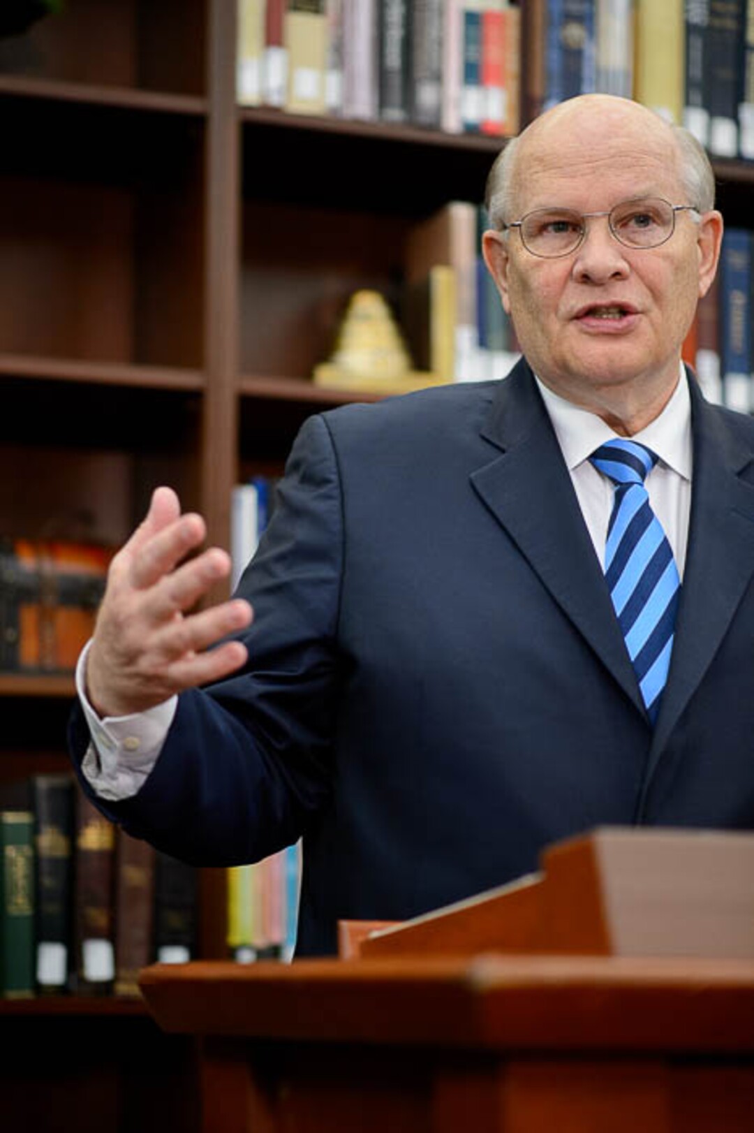(Trent Nelson | The Salt Lake Tribune)  Elder Dale G. Renlund speaks at a news conference regarding the LDS Church publishing the first volume of new history, Saints: The Story of the Church of Jesus Christ of Latter-day Saints in the Latter Days. Tuesday Sept. 4, 2018.