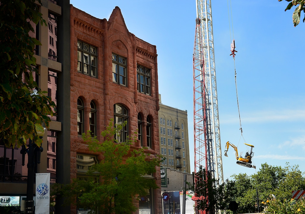 (Scott Sommerdorf   |  The Salt Lake Tribune)  Construction of the Eccles Theatre in 2014 affected Martine Restaurant in downtown Salt Lake City.